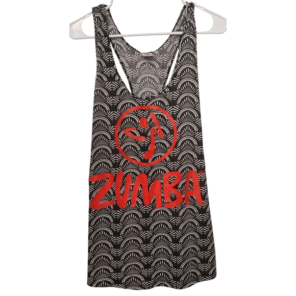Zumba Tank Top Size XXL Fitness Instructor Black White Neon Pink Gym Dance Shirt - Picture 1 of 7